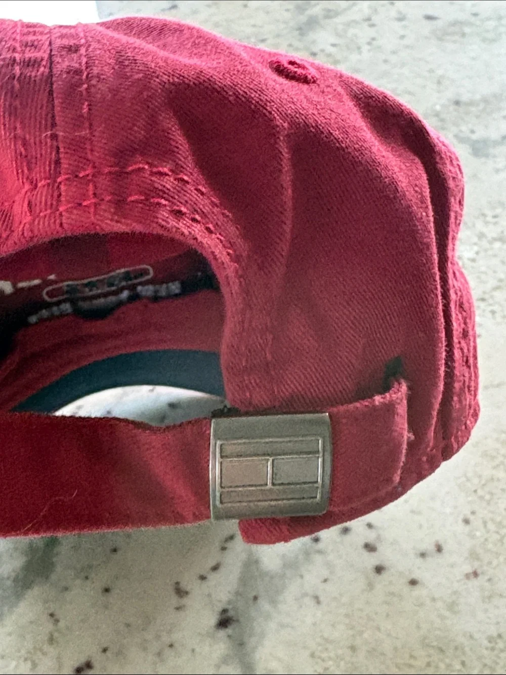 Tommy Hilfiger Red Baseball Cap - New York City Patch- Red White & Blue